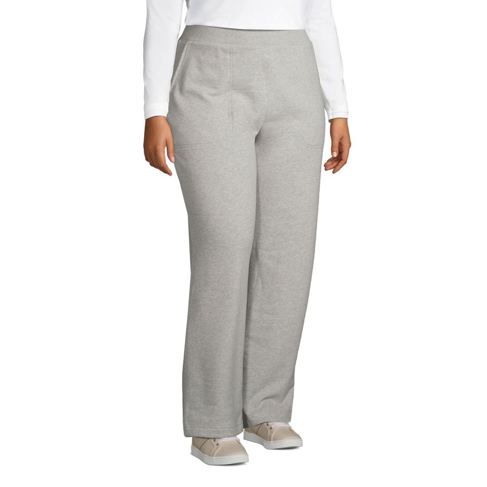 Women's Plus Size High Rise Serious Sweats Wide Leg Sweatpants