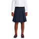 Girls Poly-Cotton Box Pleat Skirt Top of Knee, Front