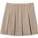 Girls Poly-Cotton Box Pleat Skirt Top of Knee, Back