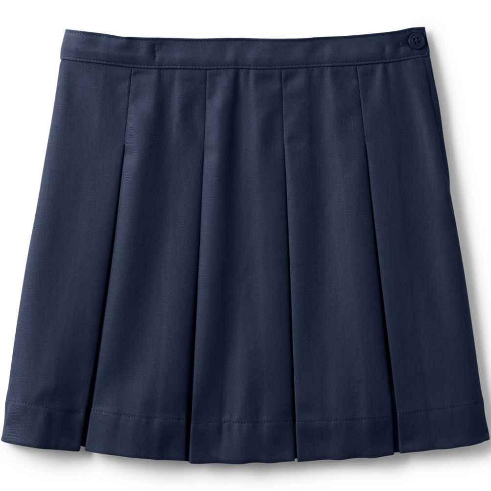 Lands’ School Uniform Girls Box outlet Pleat Skirt Top of Knee