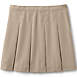 Girls Poly-Cotton Box Pleat Skirt Top of Knee, Front