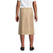 School Uniform Girls Solid A-line Skirt Below the Knee, Back