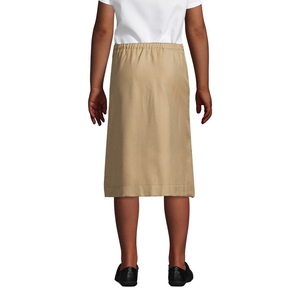 School Uniform Girls Solid A-line Skirt Below the Knee