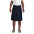 School Uniform Girls Solid A-line Skirt Below the Knee, Front