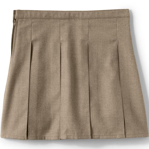 School Uniform Girls Ponte Pleat Skirt at the Knee