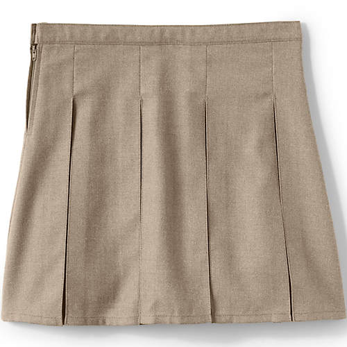 School Uniform Girls Box Pleat Skirt Top of Knee - Secondary