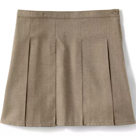 School Uniform Girls Box Pleat Skirt Top of Knee - primary