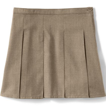 School Uniform Girls Box Pleat Skirt Top of Knee - primary