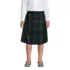 School Uniform Girls Plaid A-line Skirt Below the Knee, Front