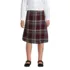 School Uniform Girls Plaid A-line Skirt Below the Knee, Front