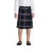 School Uniform Girls Plus Plaid A-line Skirt Below the Knee, Front
