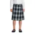 Girls Slim Plaid A-line Skirt Below the Knee, Front