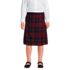 School Uniform Girls Plaid A-line Skirt Below the Knee, Front