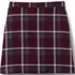 School Uniform Girls Plaid A-line Skirt Below the Knee, Back
