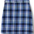 Girls Plus Plaid A-line Skirt Below the Knee, Back