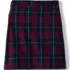 Girls Plus Plaid A-line Skirt Below the Knee, Back