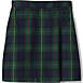 Girls Plaid A-line Skirt Below the Knee, Front