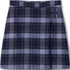 School Uniform Girls Plus Plaid A-line Skirt Below the Knee, Front