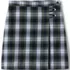 Girls Slim Plaid A-line Skirt Below the Knee, Front
