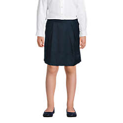 Lands' End School Uniform Girls Solid Pleated Skirt Below The Knee 