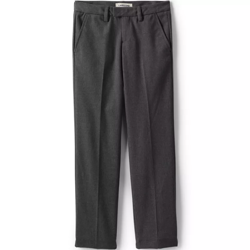 School Uniform Girls Plain Front Dress Pants, Front