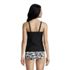 Women's Chlorine Resistant Tie Front Underwire Tankini Swimsuit Top Adjustable Straps, alternative image