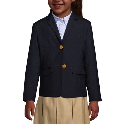 96cm = 38 Girls Brown Polyester School Blazer 