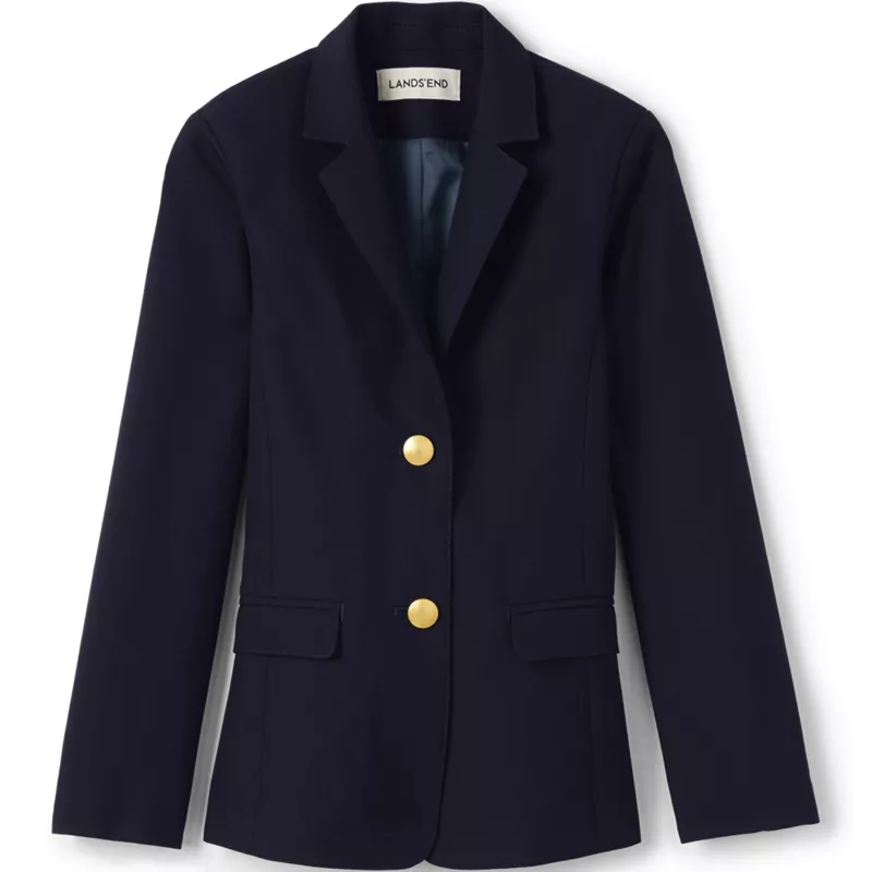 Girls Hopsack Blazer, Front