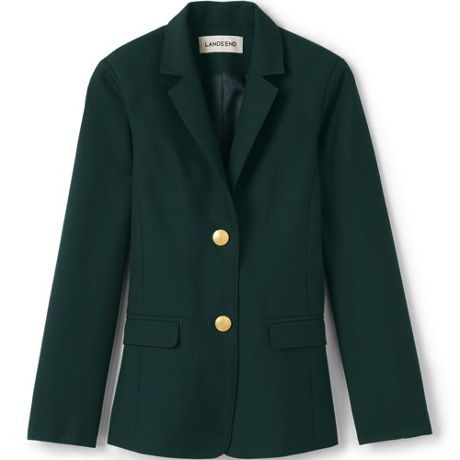 61cm = 24 Girls Green Wool School Blazer 