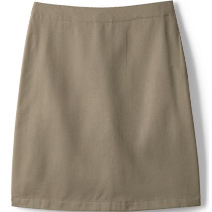 School Uniform Girls Plus Blend Chino Skort Top of Knee  - primary