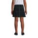 School Uniform Girls Side Pleat Plaid Skort Above the Knee, Back