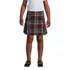Girls Slim Side Pleat Plaid Skort Above the Knee, Front