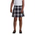 Girls Side Pleat Plaid Skort Above the Knee, Front
