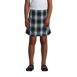 Girls Side Pleat Plaid Skort Above the Knee, Front