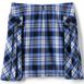 Girls Side Pleat Plaid Skort Above the Knee, Back