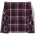 Girls Slim Side Pleat Plaid Skort Above the Knee, Front