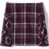 Girls Side Pleat Plaid Skort Above the Knee, Front