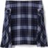 School Uniform Girls Side Pleat Plaid Skort Above the Knee, Front