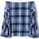 Girls Side Pleat Plaid Skort Above the Knee, Front