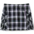 Girls Side Pleat Plaid Skort Above the Knee, Front