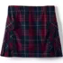 Girls Side Pleat Plaid Skort Above the Knee, Front