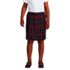 School Uniform Girls Plaid Pleated Skort Top of Knee, Front