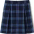 School Uniform Girls Plaid Pleated Skort Top of Knee, Back