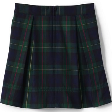 School Uniform Girls Plaid Pleated Skort Top of Knee - image 1
