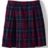 School Uniform Girls Plaid Pleated Skort Top of Knee, Front