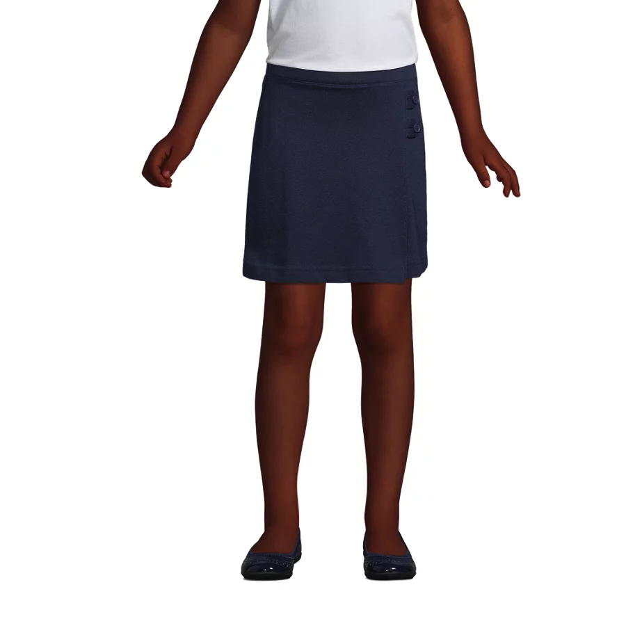 School Uniform Girls' Knit Skort Above The Knee view 3