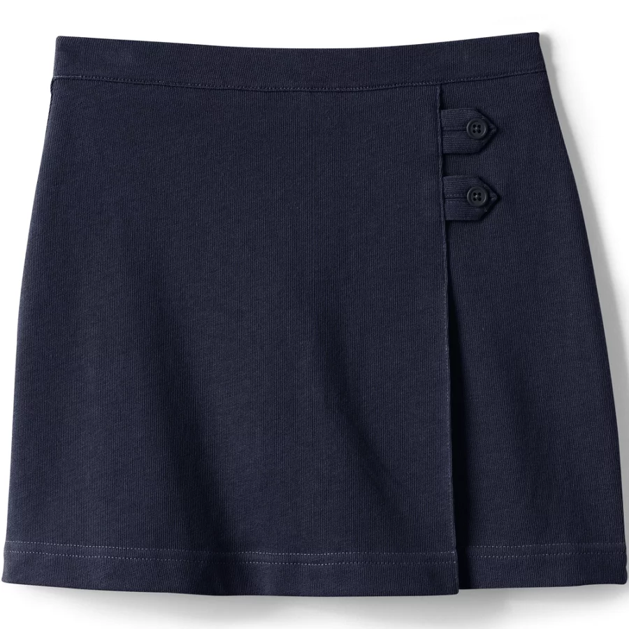 School Uniform Girls' Knit Skort Above The Knee view 4