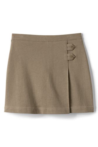 khaki 2 pleat skort