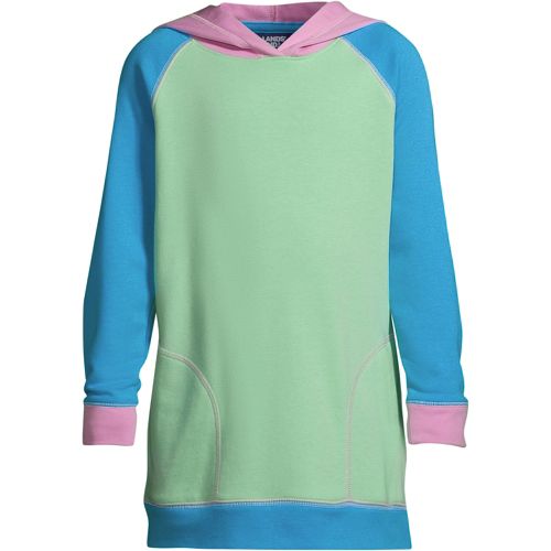 Hoodie Long en French Terry à Manches Longues, Fille