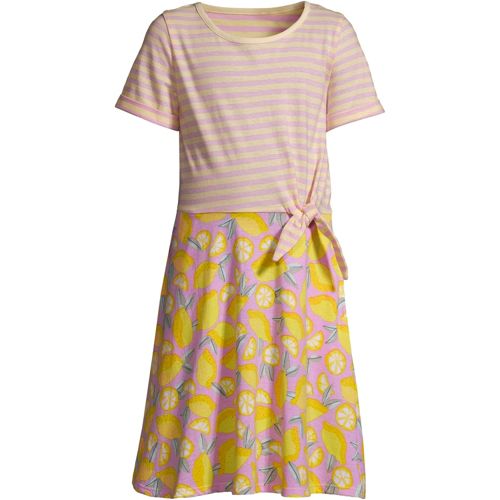 Jersey-Kleid mit Knotendetail für Mädchen